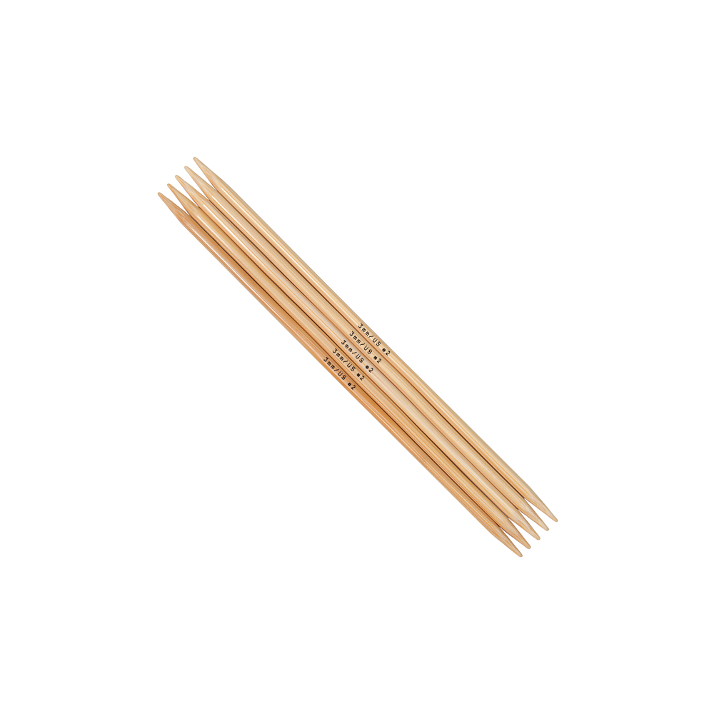 addi Nature Strumpfstricknadeln Bambus 15 cm