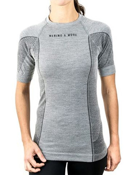 Merino Funktionsshirt Damen Kurzarm