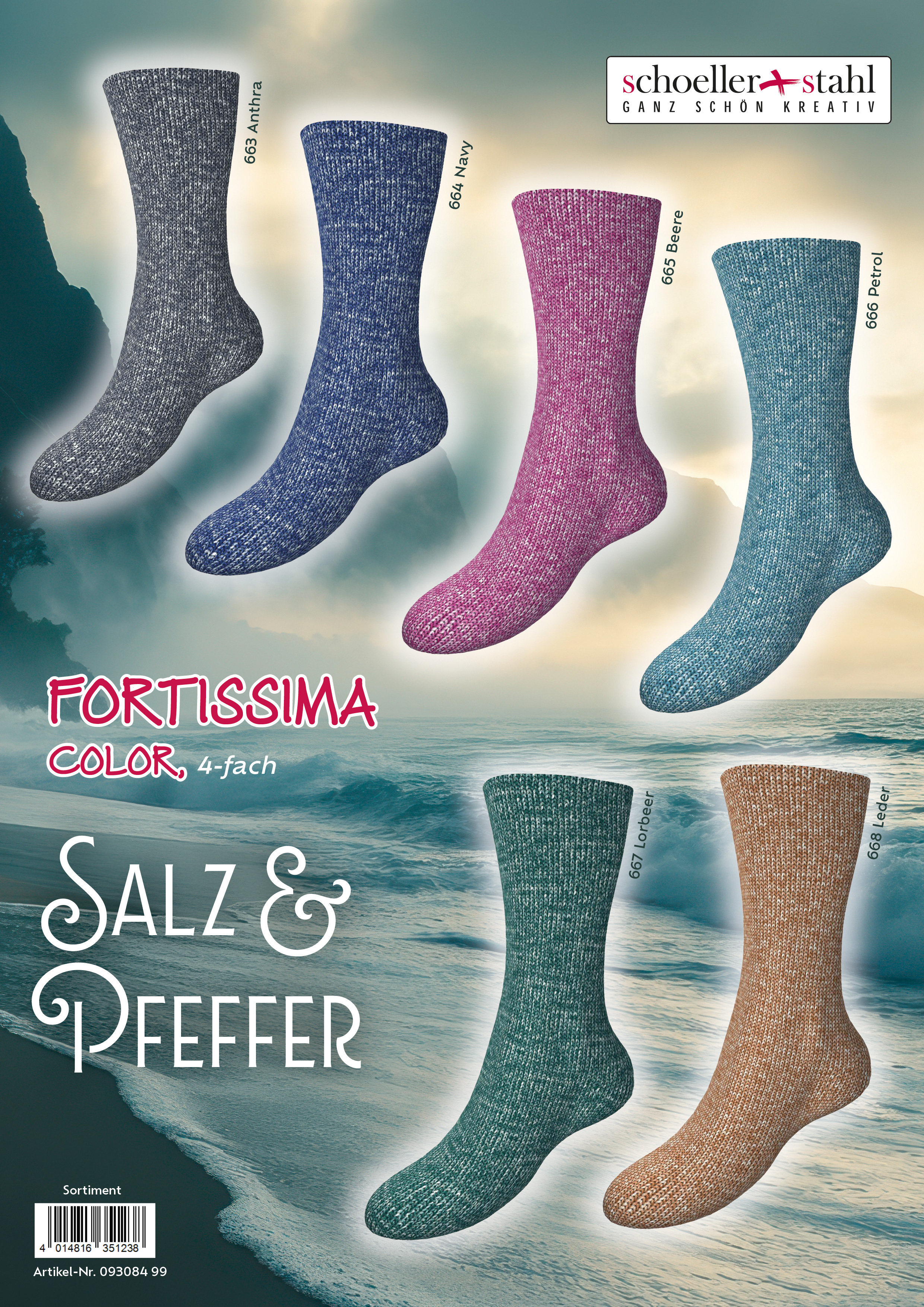 Fortissima Color 4-fach Salz und Pfeffer