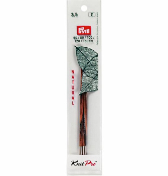 Knit Pro Rundstricknadelspitzen lang, Holz farbig