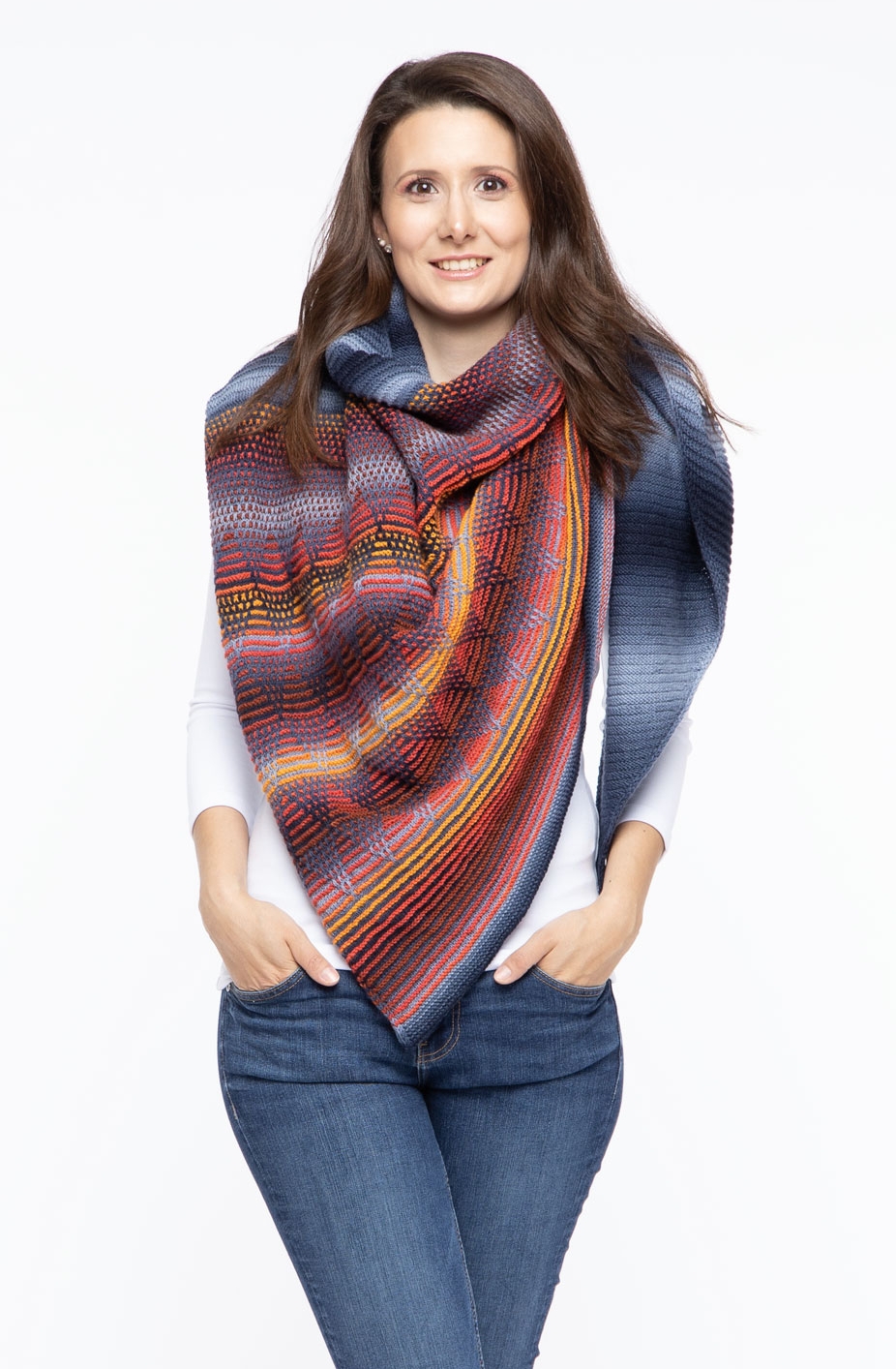 Modell 20016  Tuch Step Merino - Anleitung gratis