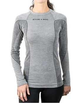 Merino Funktionsshirt Damen Langarm